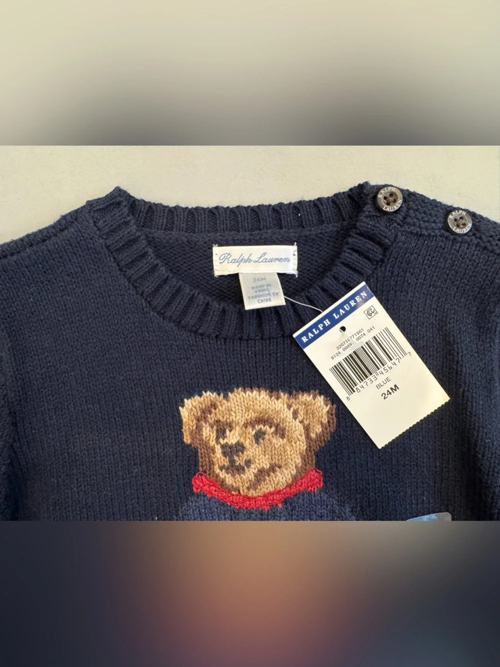 Ralph Lauren Winter Bear Sweater (24 Month)